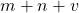 m+n+v